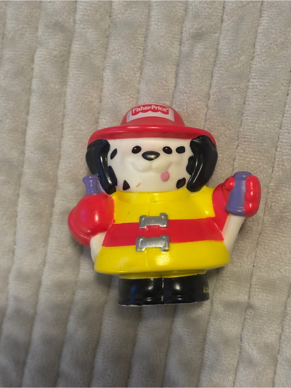 Fisher-Price Little People Dalmatian Firefighter Dog Figure